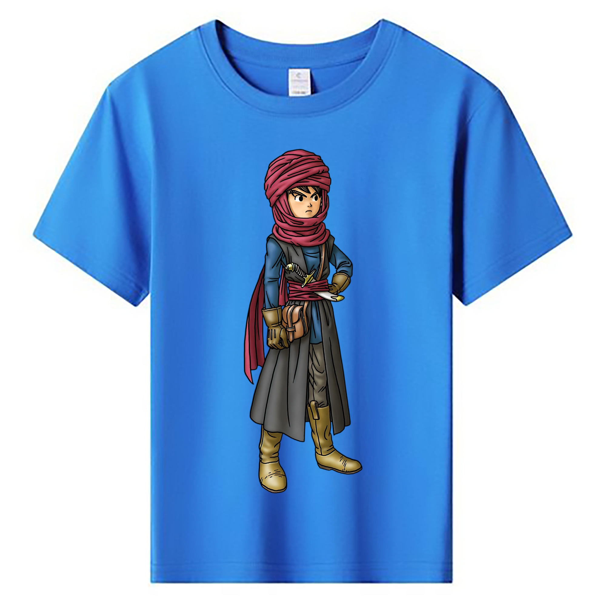 （画像用） ドラゴンクエスト Doragon Kuesuto Dragon Quest 綿100％キッズTシャツ（フロントプリント）